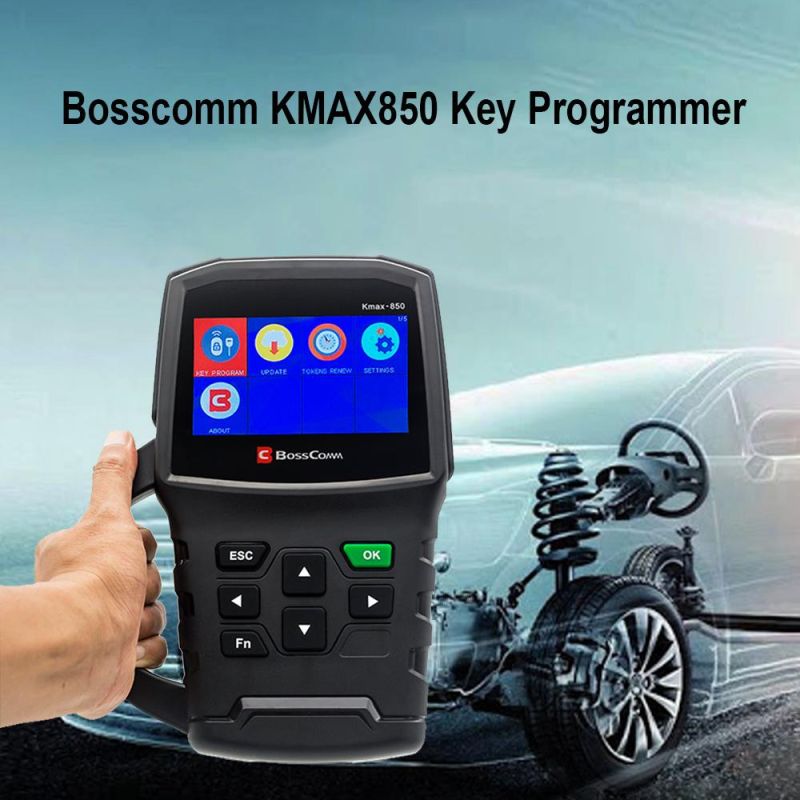 2020 Bosscomm Kmax-850 Auto Car Key-Programmer-Tool Locksmith Automotivo OBD2 Immobilizer Scanner Key Programming Tool