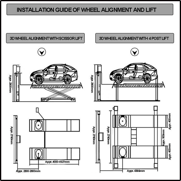 Tire Workshop Self-Developed Software Car Wheel Alignment Machine