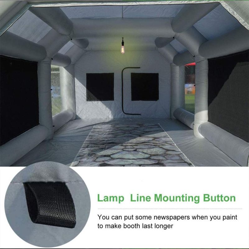 Car Inflatable Paint Spray Booth Portable Paint Spray Booth 1100W/ 950W Blower