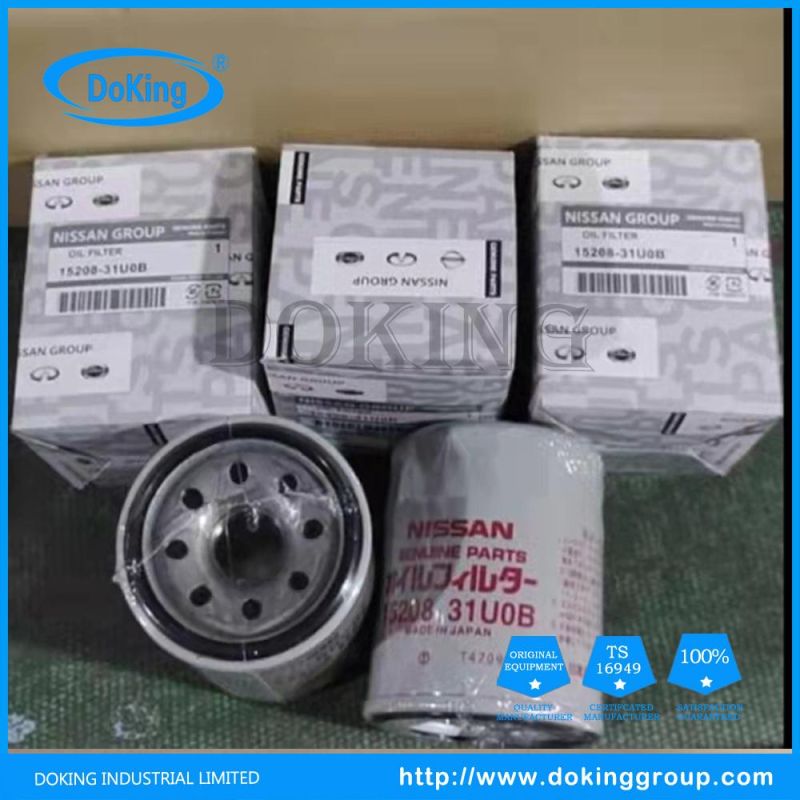 High Quality Auto Parts Oil Filter 15208-31u0b for Nissan
