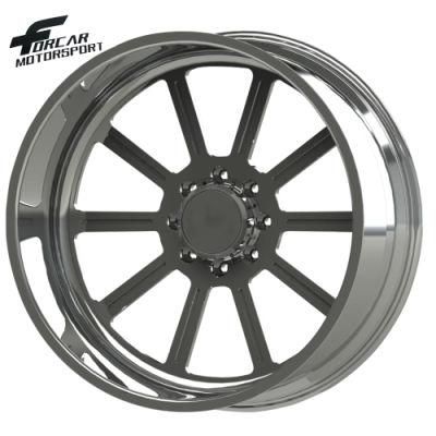 20-26 Inch Polished Forged Offroad Alloy Wheels 26X12/26X14/26X16