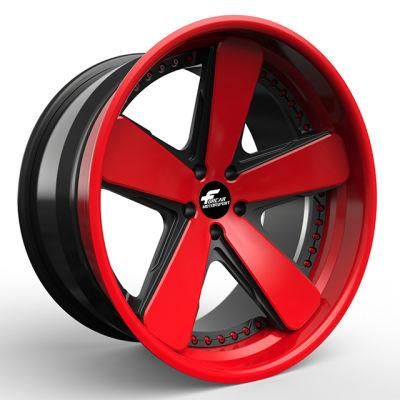 Luxury Custom 18-24 Inch Two-Pieces Forged Aluminum Car Wheel Rims