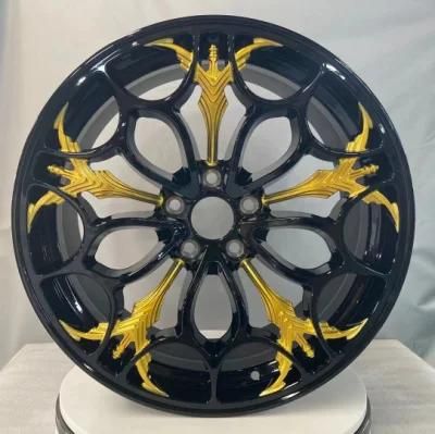 Factory Direct Sales 2021 Auto Parts New 17X7 18X9 Wheel Hub Custom Spokes Alloy Wheel Rim for Car Aftermarket Design with Jwl Via