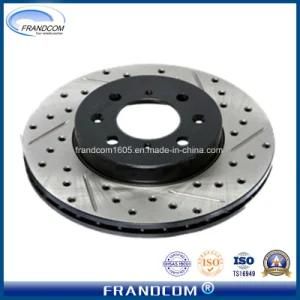 Auto Parts Braking Systems Painted Drilled &amp; Slotted Brake Rotors