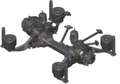 Professional Factory Yutong Air Suspension Axle Factory Customized Rear Axle Electric ATV Rear Drive Axle for Bus Coach