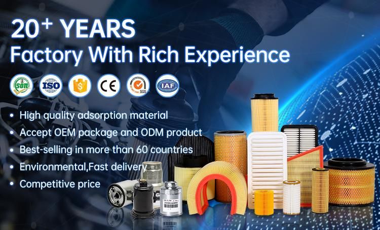 Auto Parts Filters Element Air Filter Remove Dust and Impurities