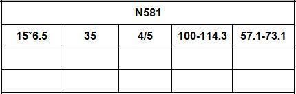N581 JXD Brand Auto Spare Parts Alloy Wheel Rim Aftermarket Car Wheel