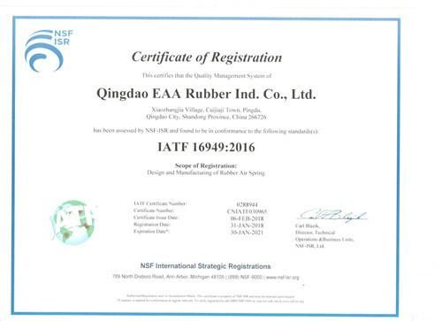 Rolling Lobe Rubber Air Springs E6338