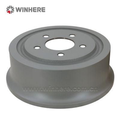 High Quality Painted/Coated Auto Spare Parts Fullcast Brake Drum with ECE R90