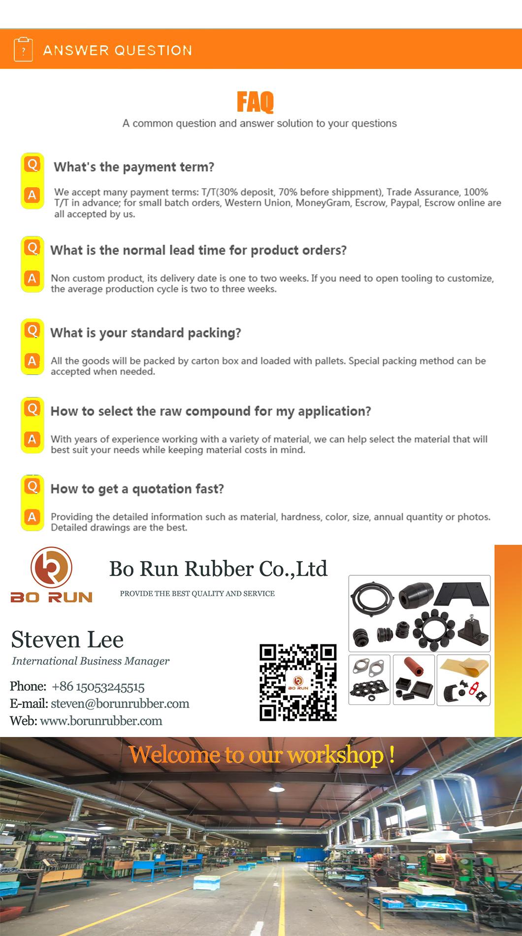 High Quality Standard Protective Rubber Dampers Machine Usae Rubber Buffer