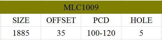MLC1009 JXD Brand Auto Spare Parts Alloy Wheel Rim Aftermarket Car Wheel