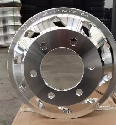 6.00j-16 Special Vent Hole Light Truck Trailer OEM Brand Two/Single Sides Polished Forged Aluminum Alloy Wheel Rim