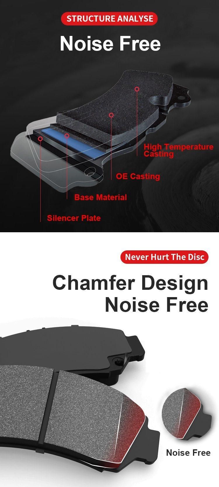 Manufactur Price Auto Spare Parts Front Rear Ceramic Brake Pad for Nissan Toyota Mitsubishi Honda Subaru Lexus Suzuki Japaness Car