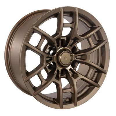 Bronze Replica 17 20 22 Inch SUV Alloy Wheels PCD 6X139.7