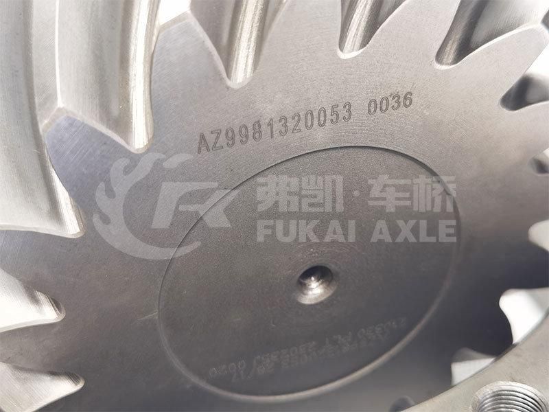 Az9981320153 28/17 Middle Axle Bevel Gear for Sinotruk HOWO AC16 Axle Truck Spare Parts Basin Angle Gear Cone Tooth
