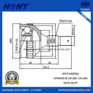 Citroen Axle Part CV Cardan with 29 ABS