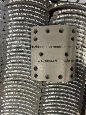 Hot Sales Rubber Resin HOWO Brake Linings 14holes