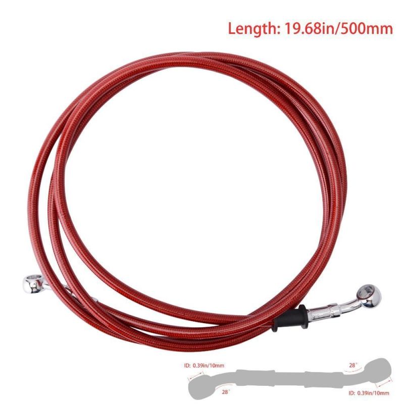 400mm to 2200mm Motorcycle Braided Stainless Steel Hydraulic Brake Hose