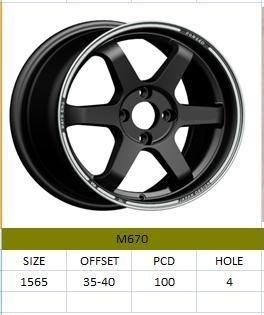M670 JXD Brand Auto Spare Parts Alloy Wheel Rim Aftermarket Car Wheel