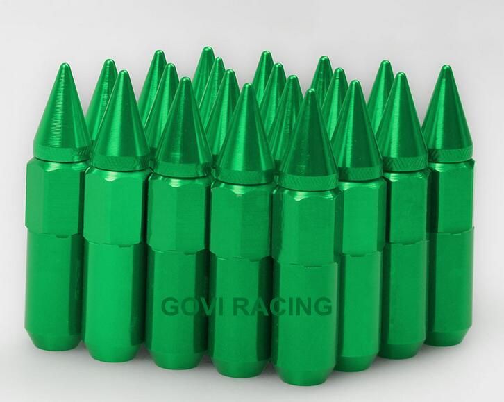 60mm Height Hexagon Aluminum Car Wheel Lug Nuts Bolts 20+1