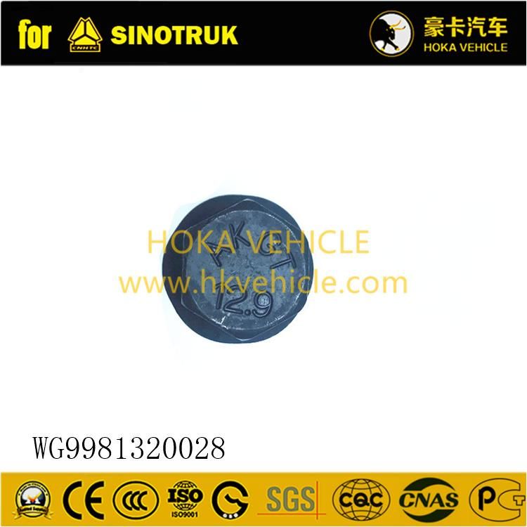 Original Sinotruk HOWO Truck Spare Parts Bon Angle Screw Wg9981320028 for All Sinotruk Heavy Truck