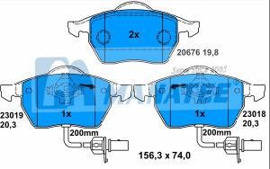Front Disc Brake Pads for Volkswagen Golf Passat 4B0 698 151 A