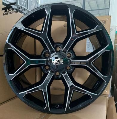 Classic Design Gloss Black Milled Aluminum Car Alloy Wheel