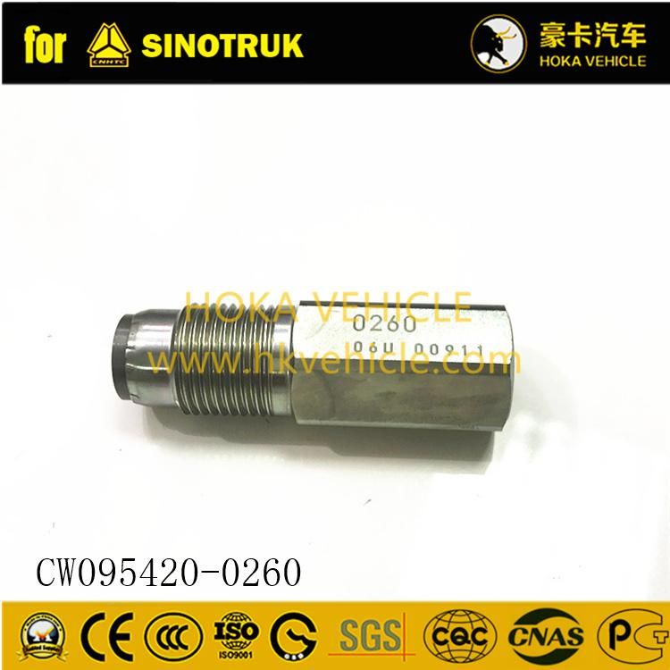 Original Sinotruk HOWO Truck Spare Parts Common Rail Suppression Valve Cw095420-0260 for HOWO A7 Heavy Duty Truck