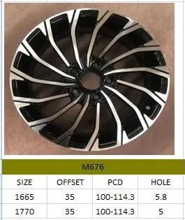 M676 JXD Brand Auto Spare Parts Alloy Wheel Rim Aftermarket Car Wheel