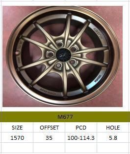 M677 JXD Brand Auto Spare Parts Alloy Wheel Rim Aftermarket Car Wheel
