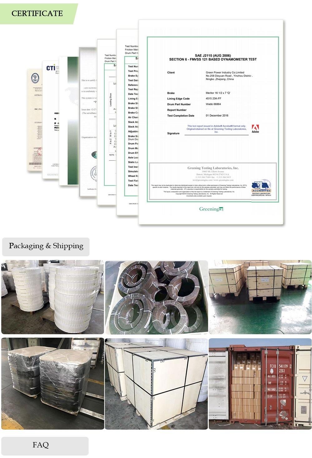 Asbestos White Woven Brake Lining Roll for Engineering Machine