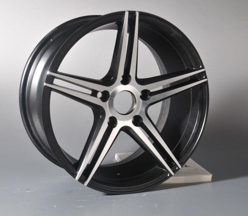 5spokes 15inch Machine Face Alloy Wheel After Market