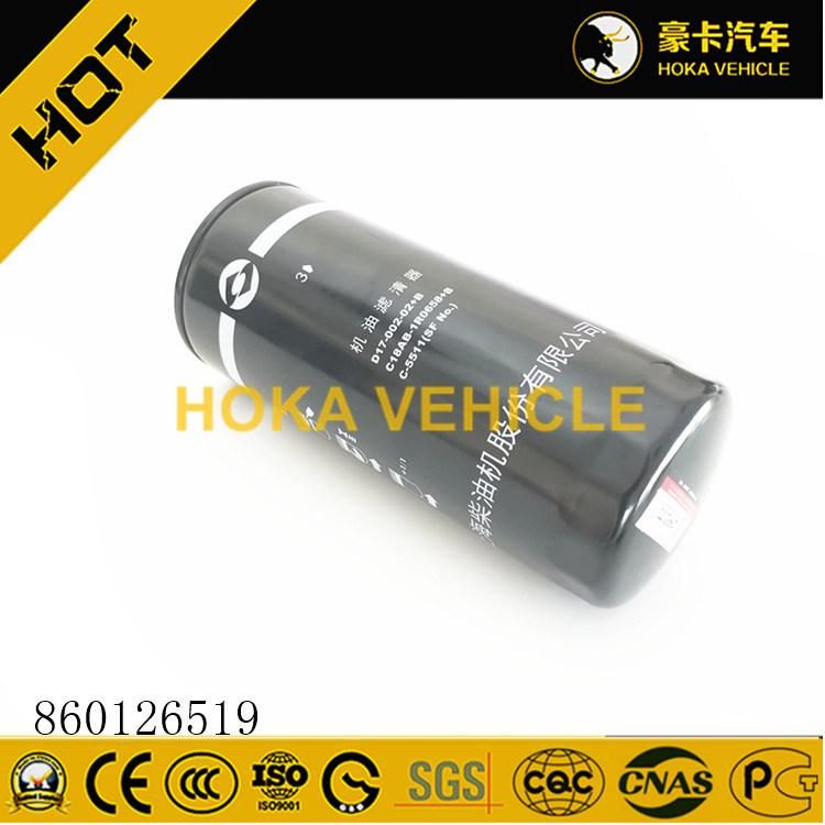 Original 25t Crane Spare Parts Oil Filter 860126519 for Construction Machinery