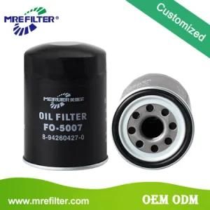 Hydraulic Parts Auto Truck Oil Filter for Isuzu Engines 8-94360-427-1