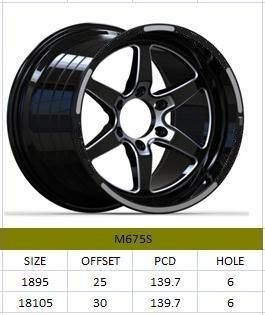 M675S JXD Brand Auto Spare Parts Alloy Wheel Rim Aftermarket Car Wheel