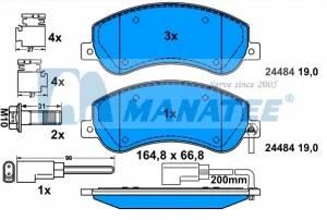 Front Brake Pads for Ford Transit Bus (1 433 952)
