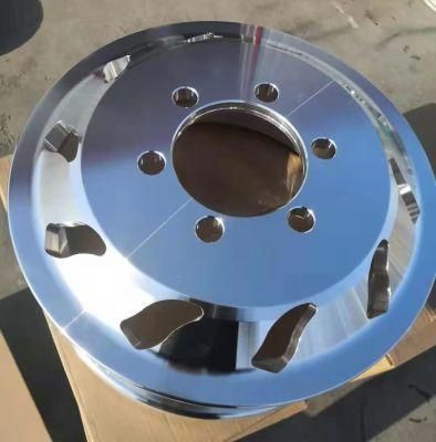6.00K-16 Polished Forged Truck Trailer OEM Brand Aluminum Alloy Wheel Rim