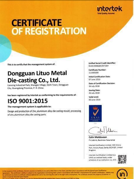 Non-Defect A360 Aluminium Die Casting Auto Parts
