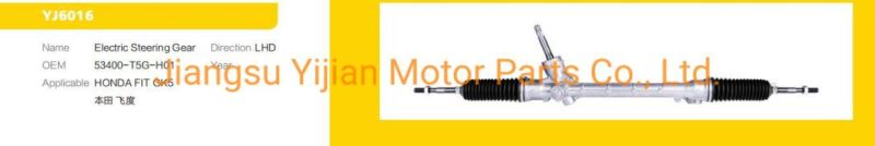 53400-T5g-H0a 53400-T5g-H01 Fit Big Gear Rhd Electric Steering Rack for Honda