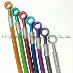 PTFE Racing Brake Line Brake Hose with Stainless Steel Wire Braided Reinforcement for Car and Motorcycle