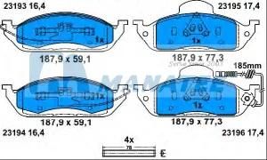 Front Brake Pads for Mercedes Benz M-Class W163 (163 420 03 20)