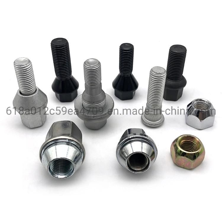 Car Parts Wholesale Chrome Locking Bolts Thread Stainless Steel M6X20 Wheel Bolt Screw for Car Wheel