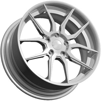 T6061-T6 Customized 2-Pieces Deep Lip Forged Alloy Wheels