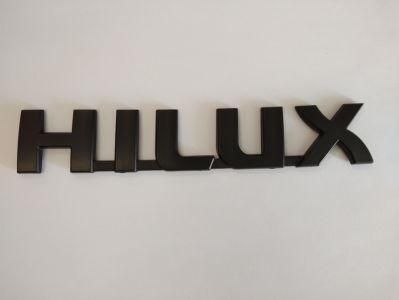 Car Styling ABS Glue Decal Car Badge Emblem HILUX matt black Car Adhesive Badge for Honda