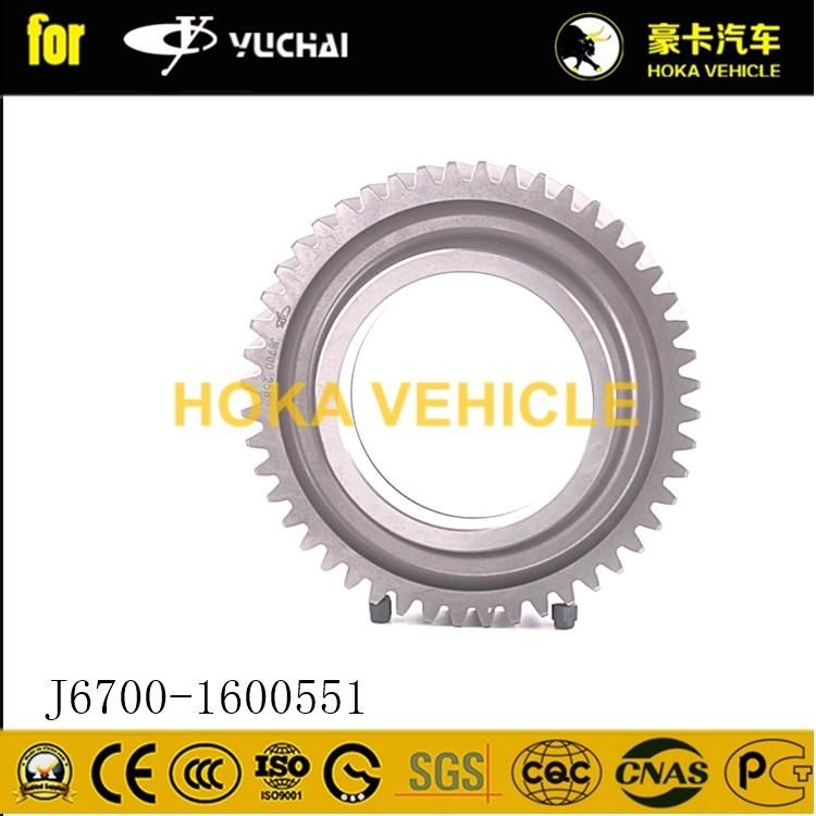 Original Yuchai Engine Spare Parts Idle Gear J6700-1600551 for Heavy Duty Truck