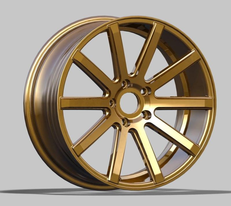 OEM/ODM 18 Inch 19 Inch 100/112 PCD Aluminum Alloy Wheel Rim for Passengers Car Tires Factory Wholesale Wheel Rims Gold Finish