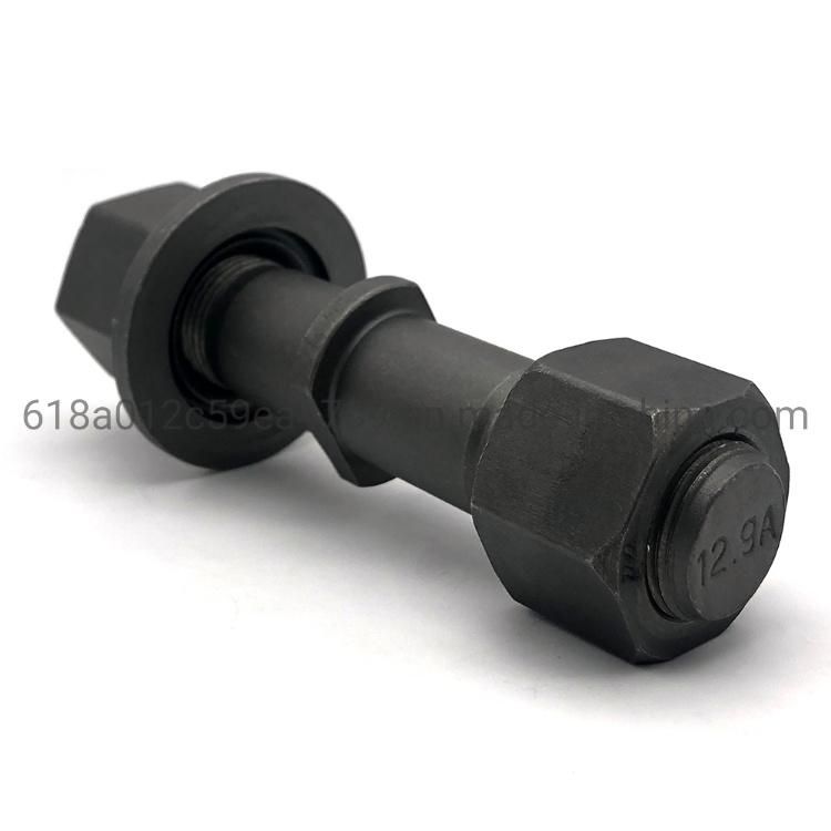 High Strength Grade10.9 Lock Wheel Hub Stud Bolt, Heavy Duty Truck Parts Wheel Bolt and Nut
