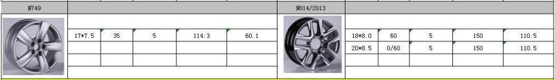 N749 JXD Brand Auto Spare Parts Alloy Wheel Rim Replica Car Wheel for Lexus