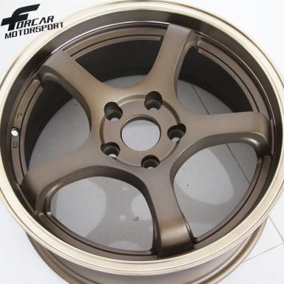 Deep Lip Bronze Aftermarket Rims 17*7.5 Inch Alloy Car Wheel