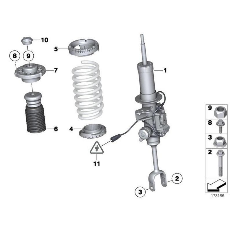 Spabb Auto Air Shock Absorber for Audi Q7 New Model 7p6616039h